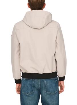Cazadora Only and Sons Bowie beige para hombre
