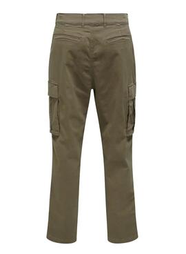 Pantalón Only and Sons Wills verde para hombre