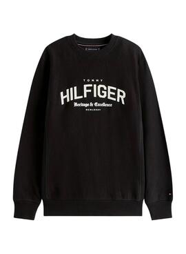 Sudadera Tommy Hilfiger Arch negro para hombre