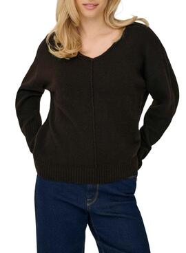 Jersey Only Whitney marrón para mujer