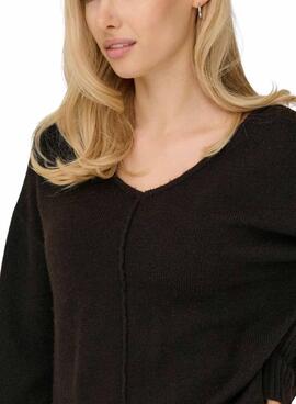 Jersey Only Whitney marrón para mujer