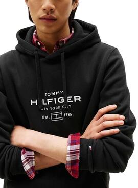 Sudadera Tommy Hilfiger Oval negro para hombre