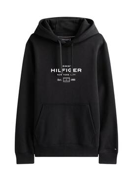 Sudadera Tommy Hilfiger Oval negro para hombre