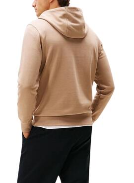 Sudadera Tommy Hilfiger Linear beige para hombre