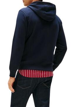 Sudadera Tommy Hilfiger Linear marino para hombre