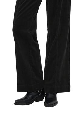 Pantalón Only Madison pana negro para mujer