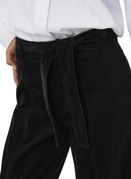 Pantalón Only Madison pana negro para mujer