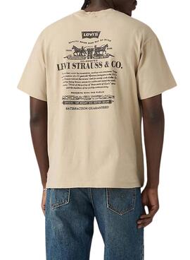 Camiseta Levis Vintage beige para hombre