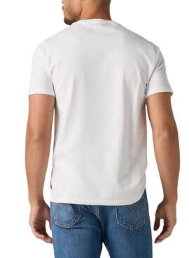 Camiseta Levis Graphic blanco para hombre