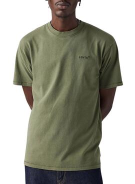 Camiseta Levis Vintage Tab verde para hombre