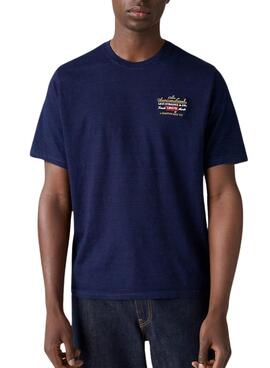 Camiseta Levis Archive azul para hombre