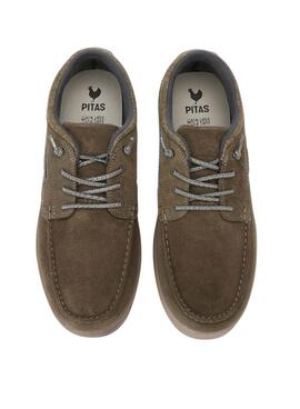 Zapatos Walkin Pitas Dakota verde para hombre