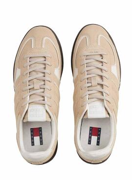 Zapatillas Tommy Jeans Greenwich beige para mujer