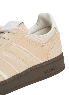 Zapatillas Tommy Jeans Greenwich beige para mujer