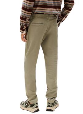 Pantalón Tommy Jeans Austin Chino verde para hombre