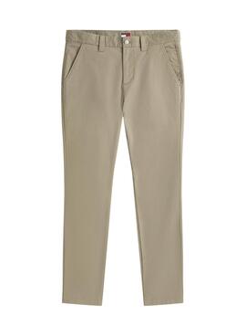 Pantalón Tommy Jeans Austin Chino verde para hombre