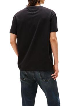 Camiseta Tommy Jeans DNA negro para hombre