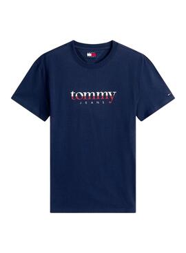 Camiseta Tommy Jeans DNA azul marino para hombre