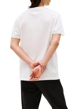 Camiseta Tommy Jeans DNA blanco para hombre