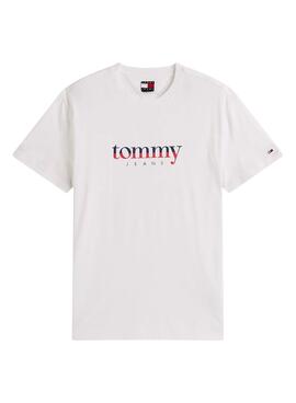 Camiseta Tommy Jeans DNA blanco para hombre