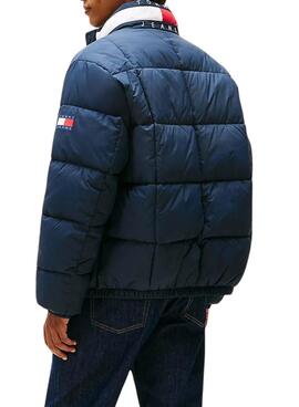 Cazadora Tommy Jeans DNA collar azul marino para hombre