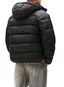 Cazadora Tommy Jeans Hooded Logo negro para hombre