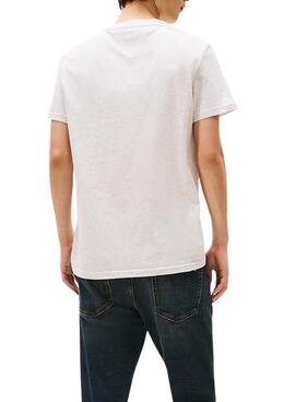 Camiseta Tommy Jeans Font Play gris para hombre