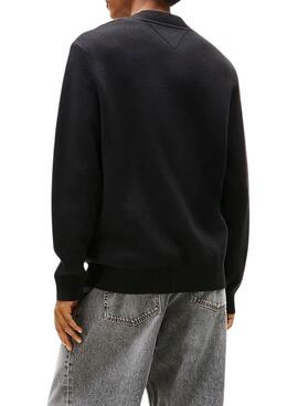 Jersey Tommy Jeans Signature negro para hombre