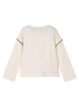 Camiseta Mayoral oso beige para niña