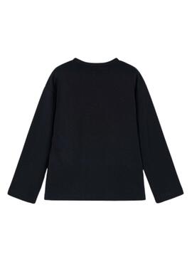 Camiseta Mayoral lazada negra para niña