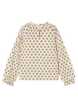 Camiseta Mayoral bambula blanco para niña