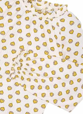 Camiseta Mayoral bambula blanco para niña