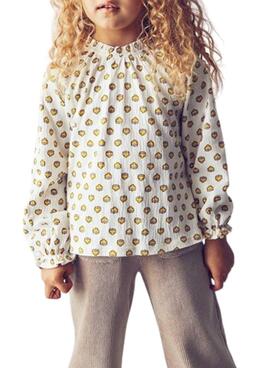 Camiseta Mayoral bambula blanco para niña