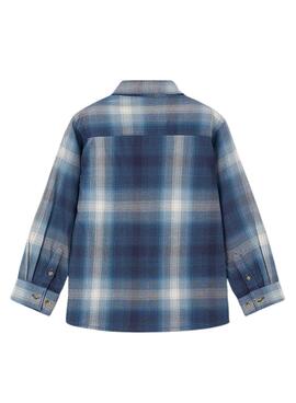 Camisa Mayoral cuadros marino para niño