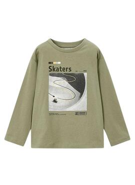 Set 2 camisetas Mayoral skate verde blanco niño