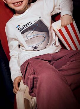 Set 2 camisetas Mayoral skate blanco marino niño