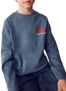 Camiseta Mayoral motos azul para niño