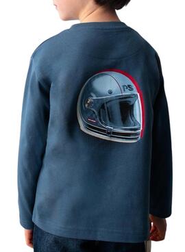 Camiseta Mayoral motos azul para niño