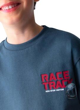 Camiseta Mayoral motos azul para niño