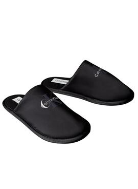 Zapatillas de casa Calvin Klein Monologo negro para hombre