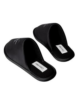 Zapatillas de casa Calvin Klein Monologo negro para hombre