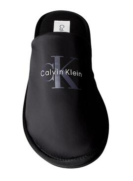 Zapatillas de casa Calvin Klein Monologo negro para hombre