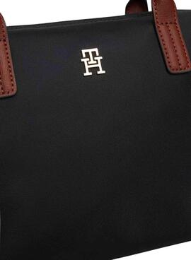 Bolso Tommy Hilfiger tote Popette mini negro para mujer