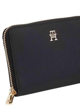 Cartera Tommy Hilfiger Icon de nailon negro para mujer