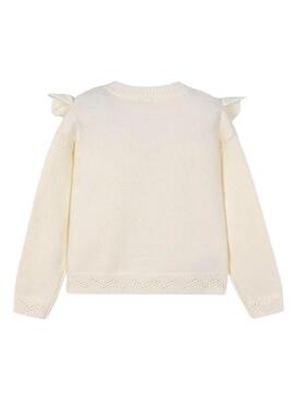 Jersey Mayoral tricot calados beige para niña