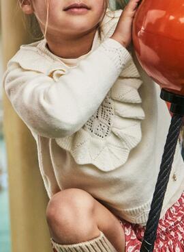 Jersey Mayoral tricot calados beige para niña