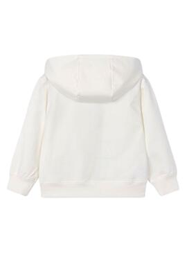 Sudadera Mayoral capucha blanco para niño