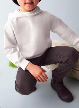 Sudadera Mayoral capucha blanco para niño