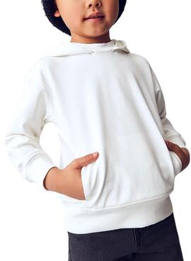 Sudadera Mayoral capucha blanco para niño