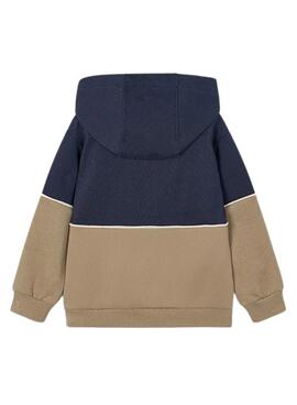 Sudadera Mayoral contraste marino para niño